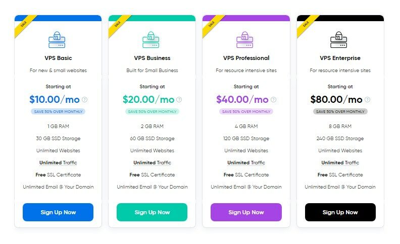 Dreamhost VPS hosting plans