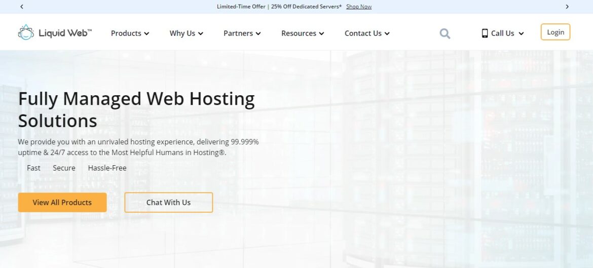 Liquid web managed web hosting