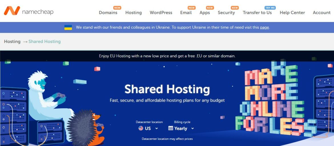 Namecheap best cheap web hosting